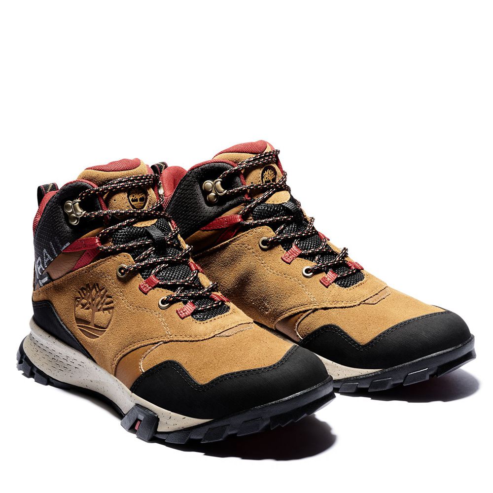Botas de Montaña Timberland Hombre Garrison Trail Waterproof Mid Marrones/Negras - Chile CHU-871564